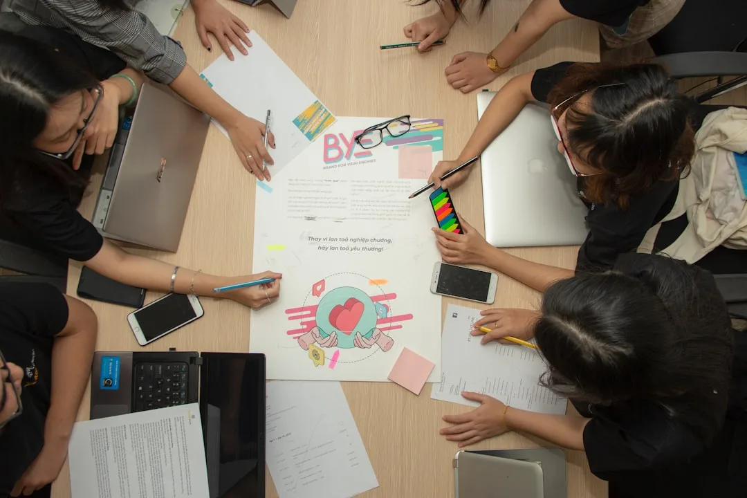 creative team brainstorming