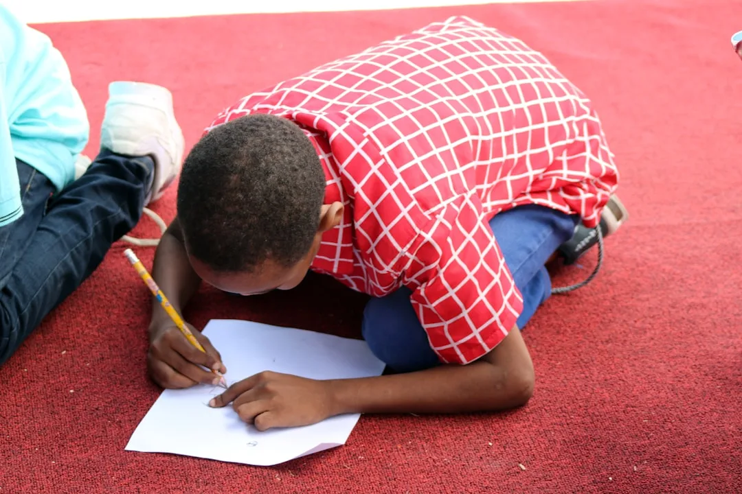 person writing academic paper
