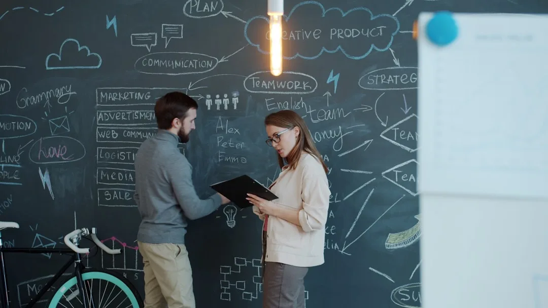 startup team brainstorming