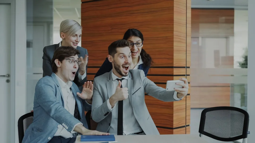 business team working together