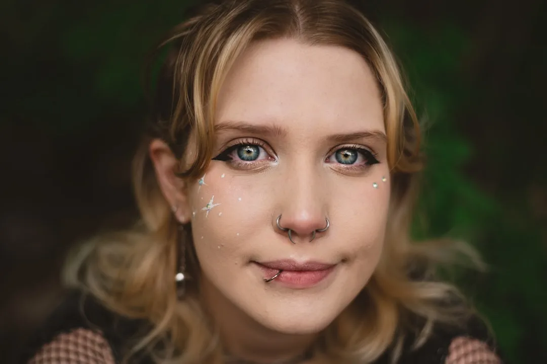close-up face painting