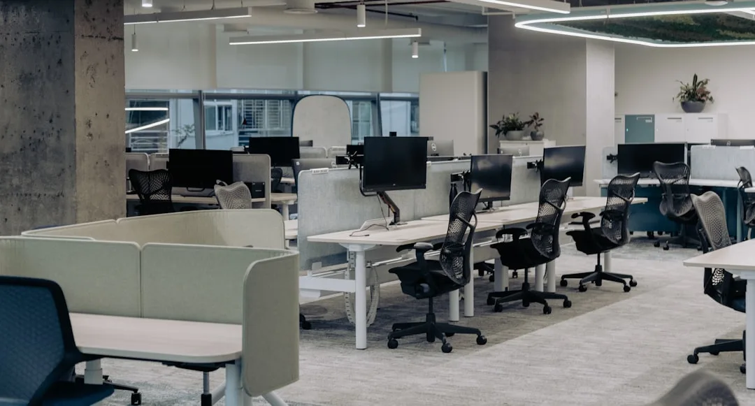 organized office workspace