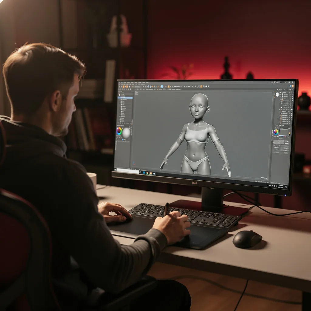 Charakter-Asset-Design mit Blender